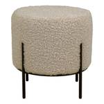 Hocker Alford Grau - Kunstfell - 36 x 37 x 36 cm