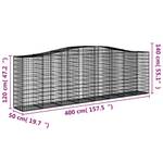 Gabionenkorb 3017642-4 (10er Set) 400 x 140 cm