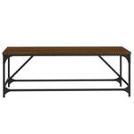 Couchtisch D593 Eiche Schwarzbraun Dekor - Tiefe: 100 cm