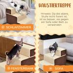 Hundetreppe D06-004 Beige - Textil - 40 x 39 x 54 cm