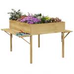 Hochbeet 84H-045V00ND Braun - Massivholz - 92 x 89 x 122 cm