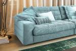 Ecksofa LANA XL Sofa Cord Recamiere Hellblau - Ecke davorstehend rechts