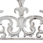 Chandelier 5 bras antique en lot de 2 Marron foncé - Blanc