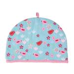 Teekannenwärmer Vögel Blumen Tea Cosy Blau - Textil - 36 x 24 x 36 cm