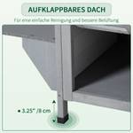 Katzenhaus D30-236WT Weiß - Massivholz - 56 x 91 x 78 cm