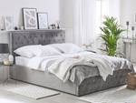 Lit double AMIENS Gris - Largeur : 151 cm