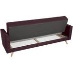 Julian Sofa 3-Sitzer mit Bettfunktion Bordeaux