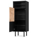 Regale LOFTY TV/HiFi-Einlage Schwarz - Eiche Dekor