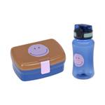 Lunchset Little Gang 2-teilig Blau - Braun - Kunststoff - 8 x 22 x 20 cm