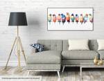 Acrylbild handgemalt Noisy Twitter Massivholz - Textil - 120 x 60 x 4 cm