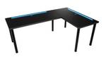 Gaming Schreibtisch beidseitig TABLE LED Schwarz