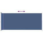 Seitenmarkise 3005782 Blau - Metall - Textil - 500 x 200 x 1 cm