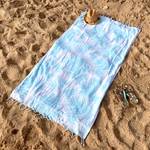 Fouta de plage Naf Naf TROPICAL Bleu - Textile - 90 x 170 x 170 cm