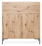 LAMMELO  Kommode hoch Braun - Massivholz - 92 x 104 x 38 cm