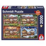 Puzzle Haus der vier Jahreszeiten Papier - 28 x 6 x 38 cm