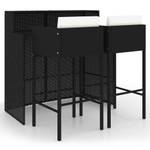 Garten-Bar-Set (3-teilig) 3012238 Schwarz