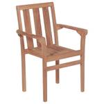 Chaise empilable 50 x 58 cm - Bois massif - Bois/Imitation