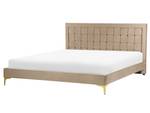 Doppelbett LIMOUX Beige - Taupe - 167 x 96 cm