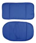 Sitzverkleinerer 2-teilig blau Blau - Textil - 25 x 1 x 46 cm