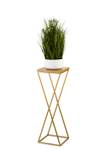 Blumenständer 10-1630-70-GL-MDF Braun - Gold - Höhe: 70 cm