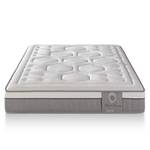 Matelas Ressorts Black Memory 160x200 cm Blanc - Textile - 160 x 25 x 200 cm