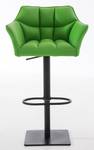 Tabouret de bar Damaso Lot de 2 Vert - Noir