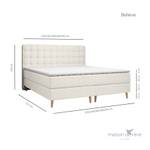 Boxspringbett Believe Creme - Breite: 120 cm