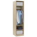 Kleiderschrank 298537-1 Braun - Breite: 50 cm