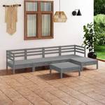 Mobilier de jardin Gris - Bois massif - Bois/Imitation - 64 x 29 x 64 cm