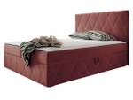 Boxspringbett Simoti Pink - Breite: 143 cm