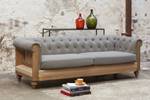 3-Sitzer Sofa Montaigu Grau - Textil - 82 x 72 x 218 cm