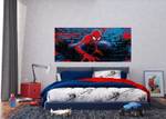 affiche Spider-Man Rouge - Fibres naturelles - Textile - 90 x 202 x 202 cm