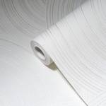 Tapete Kreise Strukturiert Weiß Weiß - Kunststoff - Textil - 53 x 1005 x 1 cm