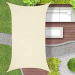 Voile d'ombrage rectangulaire beige Beige - Textile - 300 x 1 x 200 cm