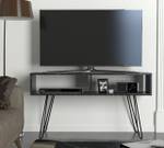 TV Lowboard Alya mit Metallfüße Grau - Holzwerkstoff - 120 x 68 x 29 cm