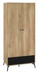 Kleiderschrank AGIS Braun - Holzwerkstoff - 90 x 200 x 55 cm