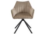 Chaise IZIALI Lot de 2 Beige - Textile - 60 x 83 x 60 cm