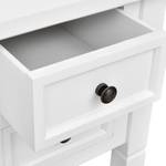Schreibtisch Weiß - Holzwerkstoff - Massivholz - 110 x 78 x 110 cm