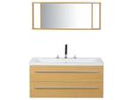 Ensemble pour salle de bain ALMERIA Beige - Argenté - Blanc - Bois manufacturé - 101 x 48 x 48 cm