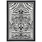 Trendline Teppich Zebra Schwarz - Weiß - Textil - 185 x 1 x 270 cm