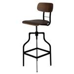 Tabouret de bar Retro Marron - Métal - 36 x 115 x 36 cm