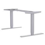 Höhenverstellbarer Schreibtisch Homedesk Grau - Breite: 120 cm - Silber