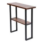 Table console Lejre à 2 niveaux Marron - Bois massif - 79 x 82 x 29 cm