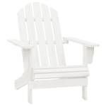 Chaise de jardin Blanc - Métal - Bois massif - 40 x 45 x 40 cm