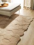 Wollteppich Camino Beige - 200 x 2 x 300 cm