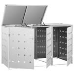 Mülltonnenbox 3000237 Silber - Metall - 207 x 115 x 77 cm