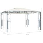 Pavillon Weiß - Metall - 400 x 270 x 400 cm