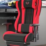 Chaise de gamer Alpha noir/rouge Rouge - Métal - 127 x 70 x 54 cm