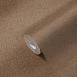 Papier peint structuré aspect textile Marron