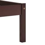 Cadre de lit 298585-2 Marron foncé - 106 x 50 cm